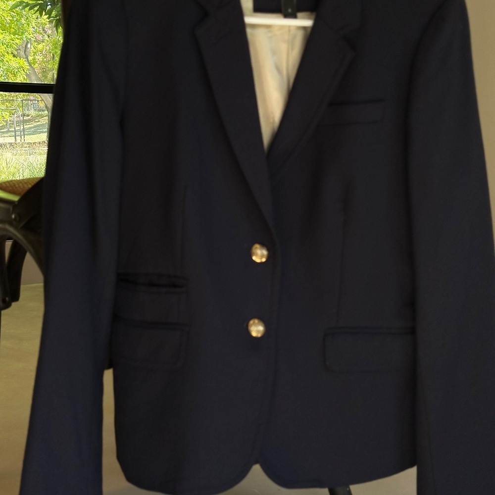 J crew vintage schoolboy blazer navy sz 8